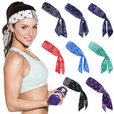 Cashew Print Sport Headbands Men Bike Cycling Running Sweatband Fitness Tennis Gym Headscarf Women Yoga Hair Band Bandage Hot