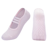 Three Horizontal Straps Backless Yoga Socks Women Anti Slip Professional Pilates Socks Indoor Ballet Dance Fitness Sports Socks