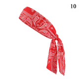 Cashew Print Sport Headbands Men Bike Cycling Running Sweatband Fitness Tennis Gym Headscarf Women Yoga Hair Band Bandage Hot