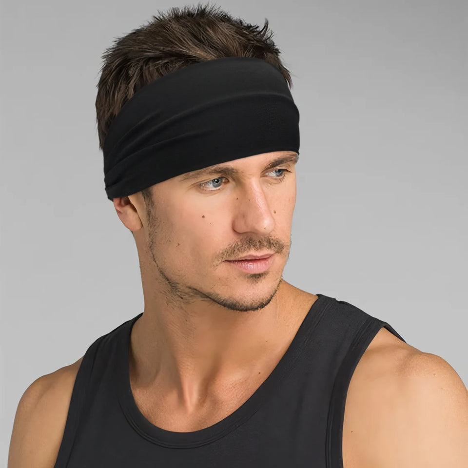 1Pcs Sports Headbands For Men Woman Gym Yoga Sweat Hair Bands Soft Elastic Hairbands Stretch Outdoor Sport Sweatbands