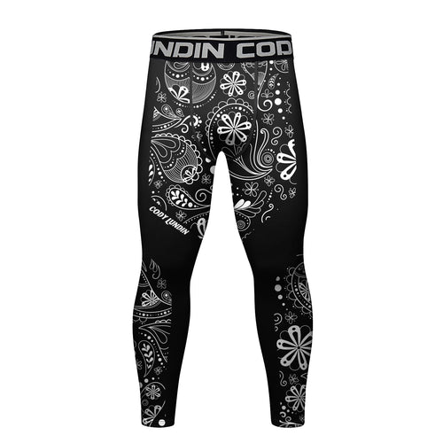 Cody Lundin Man Sport Tights Stretchy Training Pants Compression Gym Fitness 3D Print Bodybuilding Jogging BJJ Jiu Jitsu Legging