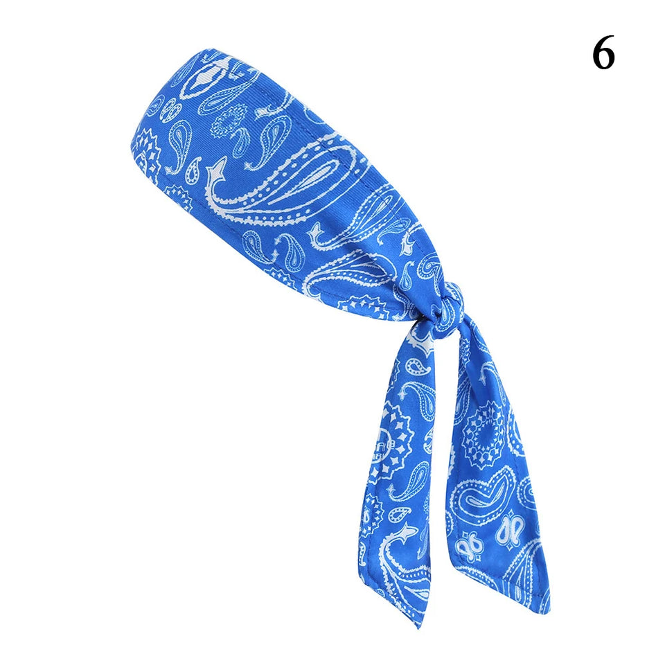 Cashew Print Sport Headbands Men Bike Cycling Running Sweatband Fitness Tennis Gym Headscarf Women Yoga Hair Band Bandage Hot