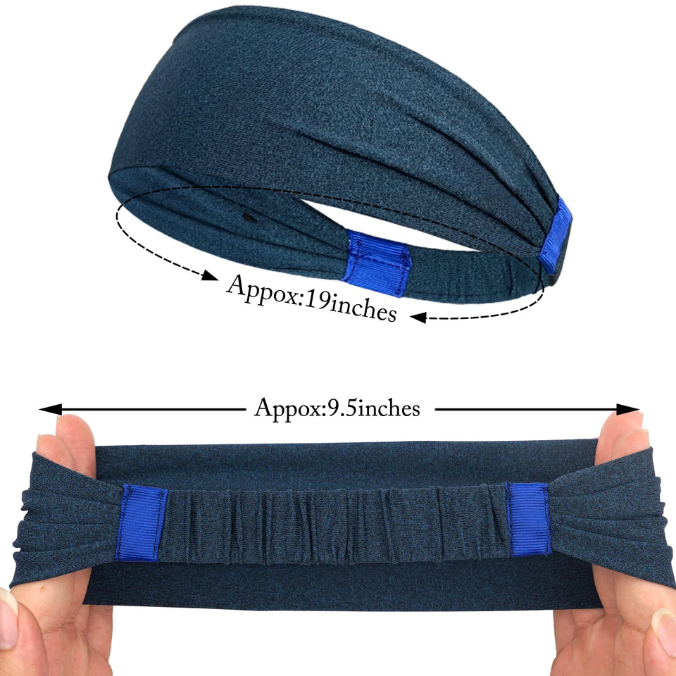 1Pcs Sports Headbands For Men Woman Gym Yoga Sweat Hair Bands Soft Elastic Hairbands Stretch Outdoor Sport Sweatbands