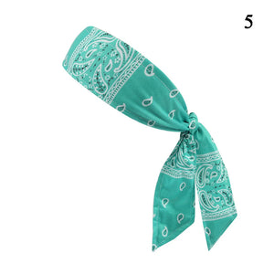 Cashew Print Sport Headbands Men Bike Cycling Running Sweatband Fitness Tennis Gym Headscarf Women Yoga Hair Band Bandage Hot